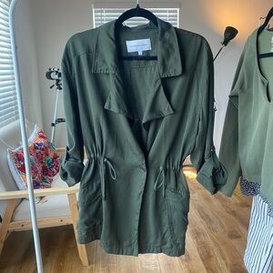 Cupcakes and Cashmere green utility jacket - size small